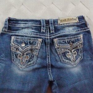 Rock Revival Rosewood Easy Boot Cut Jean Womens 29 Western Rodeo Cowgirl